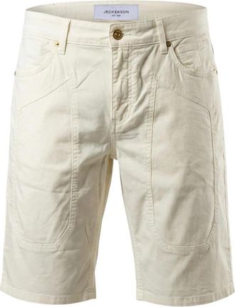 Jeckerson Jayden Bermuda Shorts - Heren - Korte Broeken - Beige - W33 - Katoen - Korte Broeken