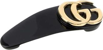Gucci Haarklip met Double G - Dames - Haaraccessoires - Zwart - ONE Size - Accessoires