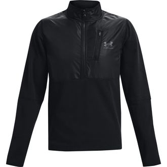 Under Armour Mens ColdGear Infrared.5 Zip T-Shirt, Black (001)/Pitch Gray, Medium