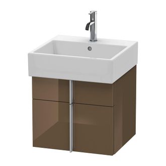 Duravit Duravit Vero Air Mueble De Pared 48,4 X 43,1 Cm, 1 Caj&oacute;n, 1 Extra&iacute;ble, Para Vero Air 235050, Color (frente/cuerpo): Marr&oacute;n Oliva Laca Alto Brillo - Va
