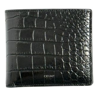 Celine Black Leather Wallet (Bi-Fold) (Pre-Owned)