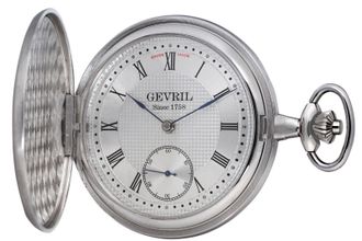 Gevril Group Womens Mens G680.021.56 1758 Collection Silver Dial Sterling Wristwatch Stainless Steel - One Size