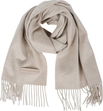 Ermenegildo Zegna Oasi Cashmere Sjaal - Heren - Wintersjaals - Beige - ONE Size - Leer - Accessoires