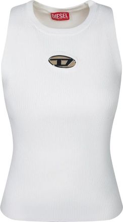 Diesel M-Caddix Top - Dames - Tops zonder mouwen - Wit - XS - Polyester - Tops