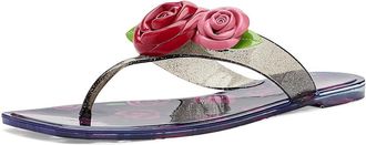 Blue by Betsey Johnson Trenten Womens Sandals Black Rose : 10 M, Synthetic