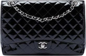 Chanel Pre-owned Vintage Quilted Flap Shoulder Bag - Dames - Vintage Schoudertas - Zwart - ONE Size - Vintage