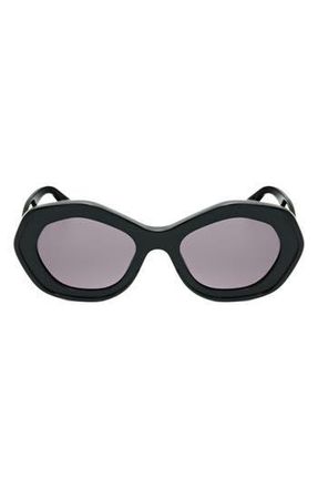 Marni 54mm Round Sunglasses in Black /Grey at Nordstrom Rack
