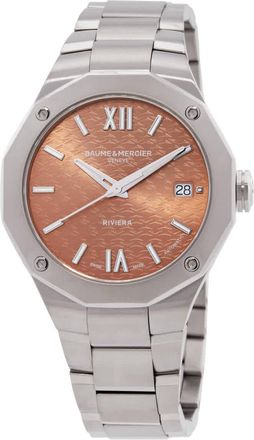 Baume & Mercier Riviera Automatic Terracotta Dial Ladies Watch M0A10764