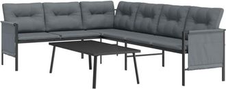 vidaXL Vidaxl - Juego De Muebles De Jard&iacute;n 2 Piezas Acero Gris Antracita