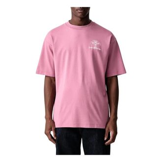 Dr&ocirc;le de Monsieur T-Shirt Fountain - - Tops - Uomo - Rosa - M