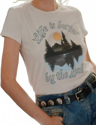 Bloomingdale's Better By The Lake Tee In Toasty Cakes