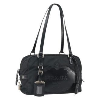 Prada Pre-owned Nylon Hand Bag - Dames - Pre-owned - Zwart - Maat: ONE Size Nylon