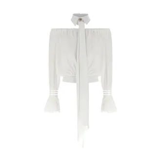 Elisabetta Franchi Mujer, Blusas y Camisas, Blanco, Talla: S
