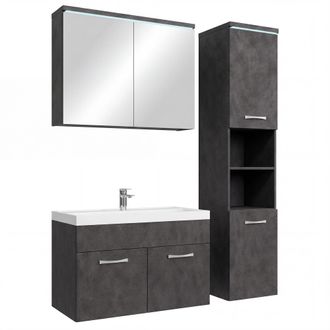 Badplaats Badplaats Mueble De Ba&ntilde;o Paso 80 X 40 Cm - Gris Oscuro - Mueble