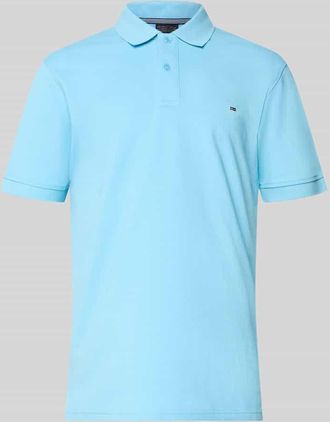 Christian Berg Regular Fit Poloshirt mit Stitching in Ocean, Gr&ouml;&szlig;e 3XL