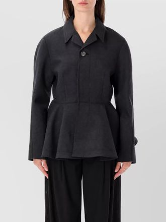 Ami virgin wool single-breasted coat