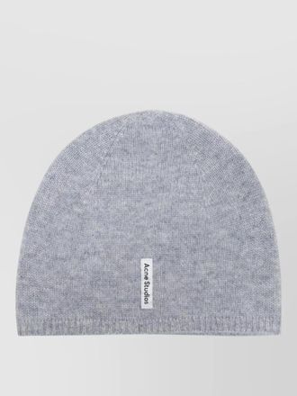 Acne Studios cashmere fitted beanie ribbed hem