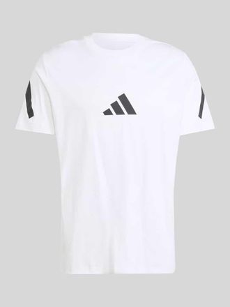 adidas Regular Fit T-Shirt aus reiner Baumwolle in Weiss, Gr&ouml;&szlig;e XXL