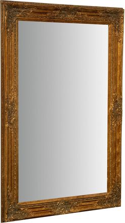 Biscottini International Biscottini - Espejo Espejo De Pared Y Espejo Colgante Vertical/horizontal L60xpr4xh90 Cm Acabado En Oro Antiguo