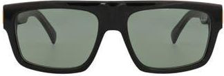Dunhill 57mm Square Sunglasses in Black /Green at Nordstrom Rack