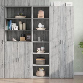 vidaXL Vidaxl - Aparador Alto Madera De Ingenier&iacute;a Gris Sonoma 45x41x185 Cm