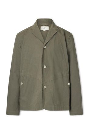 Folk Anniversary Cotton-Ripstop Blazer