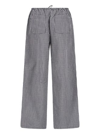 Dunst Womens Trousers Black Cotton