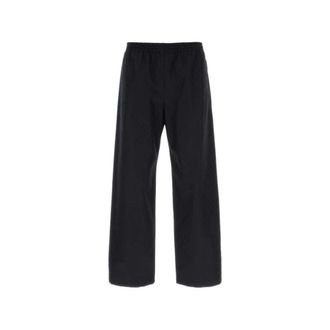 Gucci GG Katoenen Canvas Broek - Heren - Wijde Broeken - Blauw - M - Katoen - Broeken