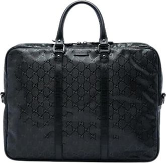 Gucci Pre-owned Business Bag - unisex - Vintage Handtas - Zwart - ONE Size - Leer - Vintage