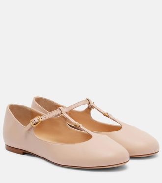 Chloé Chloé Marcie leather Mary Jane flats