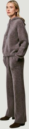 Majestic Filatures Ultra Soft Baby Alpaca Drawstring Pant in Bison at Nordstrom, Size 4