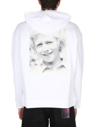 Raf Simons Cotton Hoodie - White