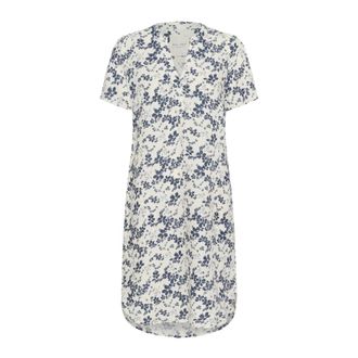 Part Two Short Dresses, female, Multicolor, XS, Floral Print Dress with Short Sleeves