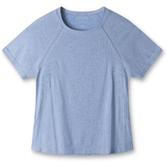 LNDR Womens Here Today Cropped T-Shirt Blue XS/S