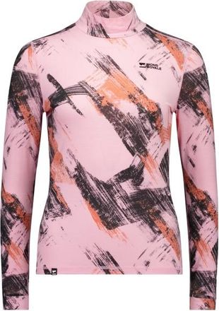 Mons Royale Cascade Merino Base Layer Mock Neck L/S Merinounterw&auml;sche f&uuml;r Damen | rosa