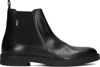 HUGO BOSS Klassieke Chelsea Boots voor Heren - Heren - Chelseaboots - Zwart - 42 EU - Denim - Schoenen