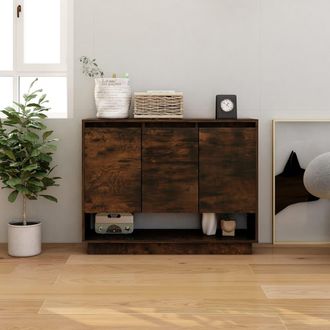 vidaXL Vidaxl - Aparador De Madera De Ingenier&iacute;a Roble Ahumado 97x31x75 Cm