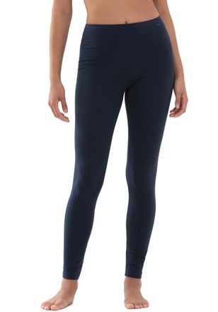 Mey Leggings MEY Cotton Pure, Damen, Gr. 38, N-Gr, blau (night blau), Single Jersey, Obermaterial: 94% Baumwolle, 6% Elasthan, lang, Hosen Leggings, Elast