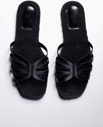 H&M Espadrille-Sandalen - Schwarz