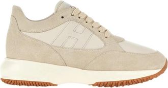 Hogan Interactive Sneakers - Dames - Sneakers - Beige - 38 1/2 EU - Leer - Schoenen