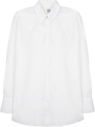 Toteme Relaxed Fit Cotton-Linen Shirt
