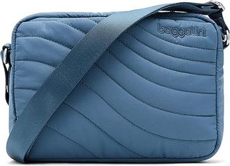 Baggallini Set Wave Crossbody Cross Body Womens Handbags Mist Wave Puff, Polyester