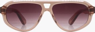 Reality Eyewear Luxe Ryder Sunglasses in Champagne at Nordstrom