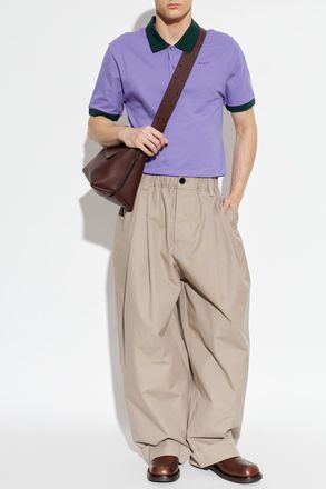 Marni Wide-leg Trousers, Mens, Beige
