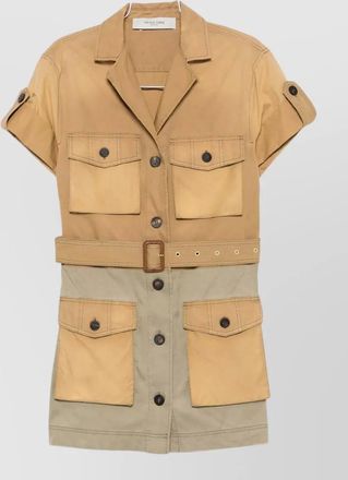 Golden Goose pamela saharian dress belt collar epaulettes