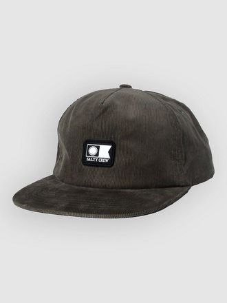Salty Crew Flagship Cord Snapback Cap gr&uuml;n