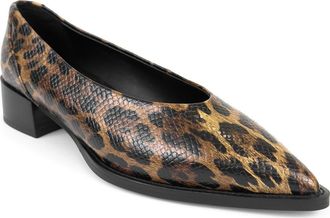 Aerosoles Mide Pointed Toe Pump in Mocha Jaguar Emb at Nordstrom, Size 7.5