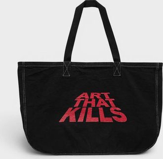 Gallery Dept. Mens ATK Oversized Tote Black Red - Size: O/S