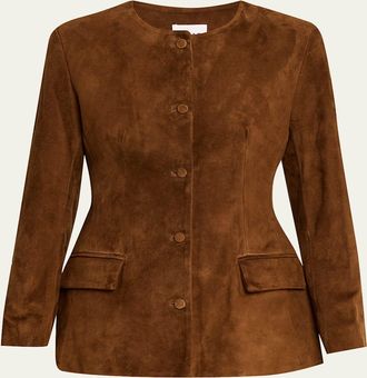 Aexae Contoured Suede Jacket