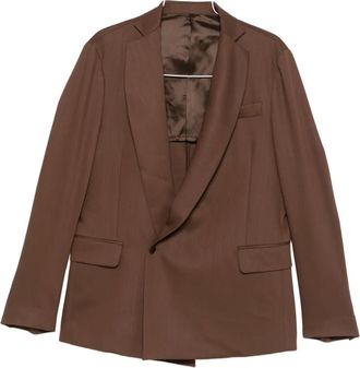 Costumein shawl-lapel jacket - Brown